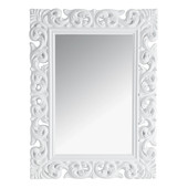 Rivoli mirror, white 90x120