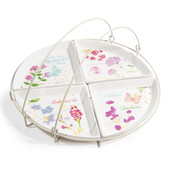 Idyll round appetiser basket with 4 dishes