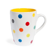 Mug Confetti jaune <br /> - Lot de 6