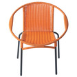 Fauteuil de jardin rond orange Rio