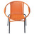 Orange armchair Rio