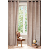 Velvet curtain in beige - sold individually