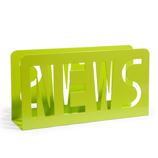 Green News magazine holder