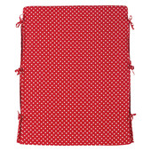 Headboard Slipcover in red with white polka dots<br />Dream