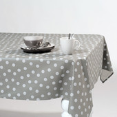 Gecoat tafelkleed met bolletjes