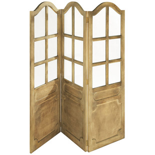 Biombo de madera natural Auteuil