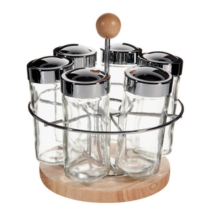 Espositore girevole 6 barattoli Spezie