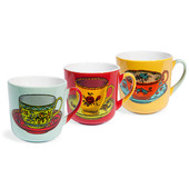 Assortiment van 6 Darjeeling mokken
