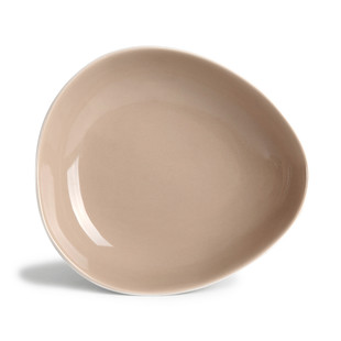 Assiette creuse Stone beige <br /> - Lot de 6