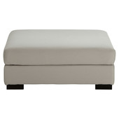 Pouf coton gris clair Terence