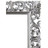Spiegel Rivoli silber 90x120