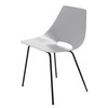 Chaise Tonneau  gris clair Amsterdam