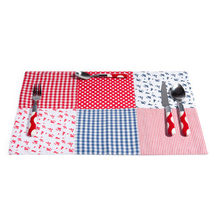 Set de table Ritournelle patch <br /> - Lot de 6