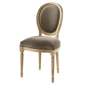 Chaise taupe  Louis