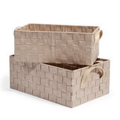 Set mit 2 Körben Loft taupe