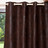 Vorhang Suedine braun  <br /> - Set aus 2