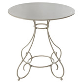 Metal round garden table, taupe Mary
