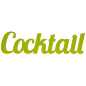 Wanddeko Cocktail grün