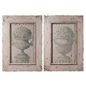 Set of 2 Tuilerie Decorative Plaques