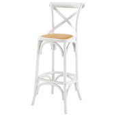 Tabouret chaise de bar blanc Tradition