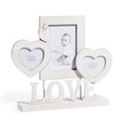 Cornice da tavolo bianca Love