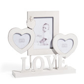 Love white standing photo frame