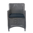Fauteuil de jardin gris taupe Palerme