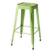 Tabouret de bar indus vert Jim