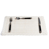 Set de table Dentelle naturelle <br /> - Lot de 6
