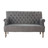 Bank grijze taupe 2 plaatsen<br />Augustin