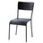 Chaise noire Edison