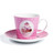 Koffer met theekopjes en schoteltjes Cupcake