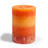 Candela Cilindrica arancione <br /> - Lotto di 6