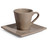 Tasse et soucoupe à café inspiration taupe