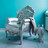 Fauteuil argent Barocco