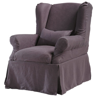 Fodera in lino color violetto<br />Cottage
