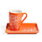 Set of 6 Restaurant tall coffee cups and saucers