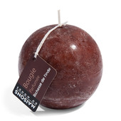 Bougie Boule chocolat <br /> - Lot de 6