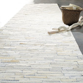 Tappeto Arty bianco 80x300
