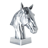 Busto Cavallo in metallo