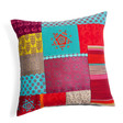 Housse de coussin Zangora patchwork