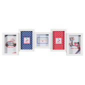 Quadro 5 cornici Square bianco