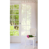 Rideau lin lilas <br /> - Lot de 2