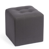 Puf Colbert gris antracita