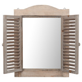 Fensterspiegel Landhaus natur