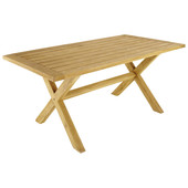180 teak rectangular garden table Guernesey