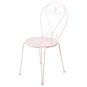 Roze metalen tuinstoel Mary