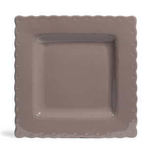 Plat bord Gastronome taupe <br /> - Lot van 6