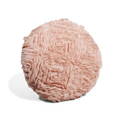 Coussin Fiore rond rose  <br /> - Lot de 2