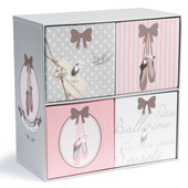 Box mit 4 Schubladen Meine Geheimnisse